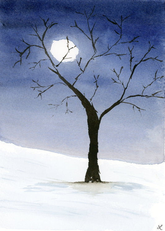 A Still Winter Greeting Card
