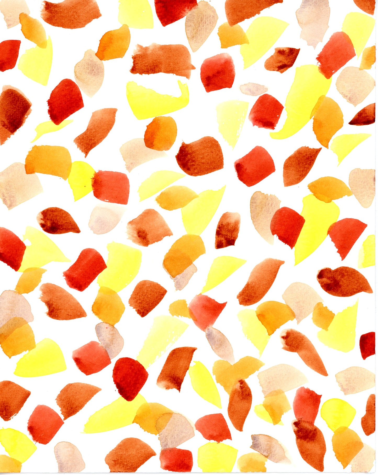 Autumn Brushstrokes Greeting Card