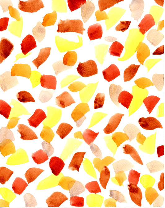 Autumn Brushstrokes Greeting Card