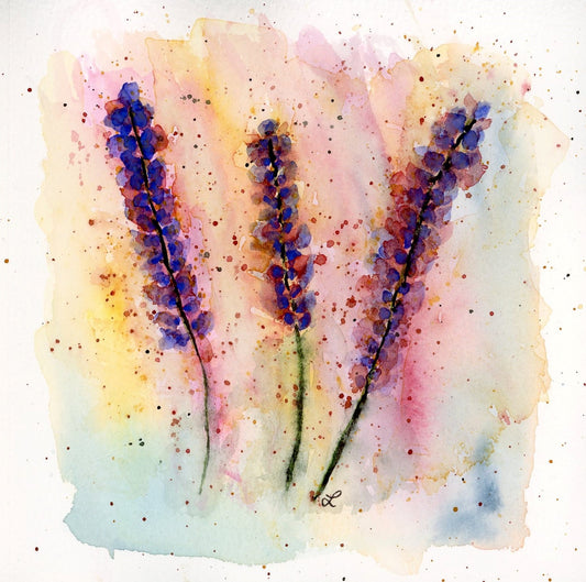 Bright Lavender Greeting Card