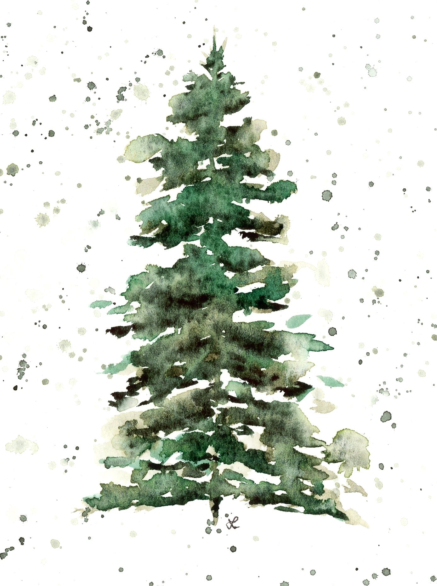Evergreen Greeting Card