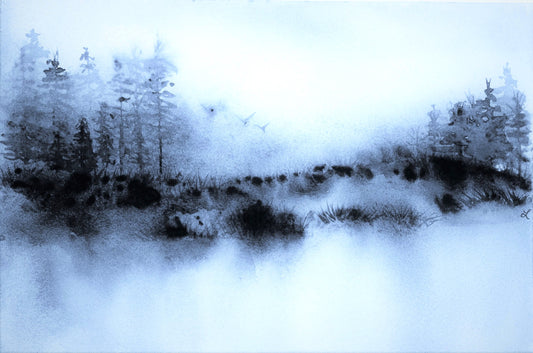 Morning Fog Greeting Card