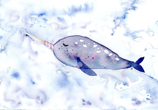 Nala the Narwhal Greeting Card