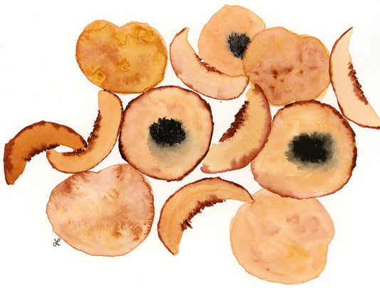 Peach Mélange Greeting Card