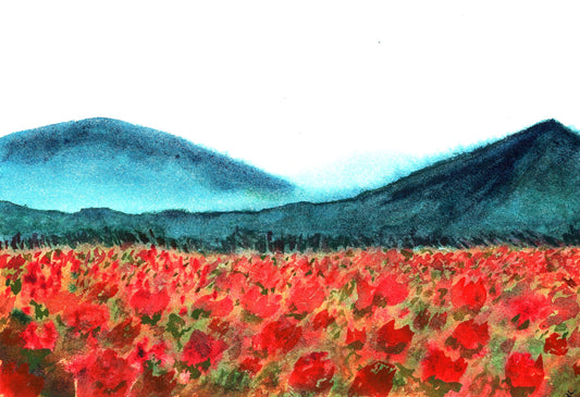 Red Meadow Greeting Card