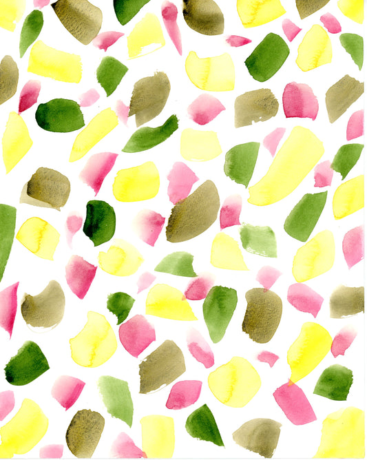 Spring Brushstrokes Greeting Card