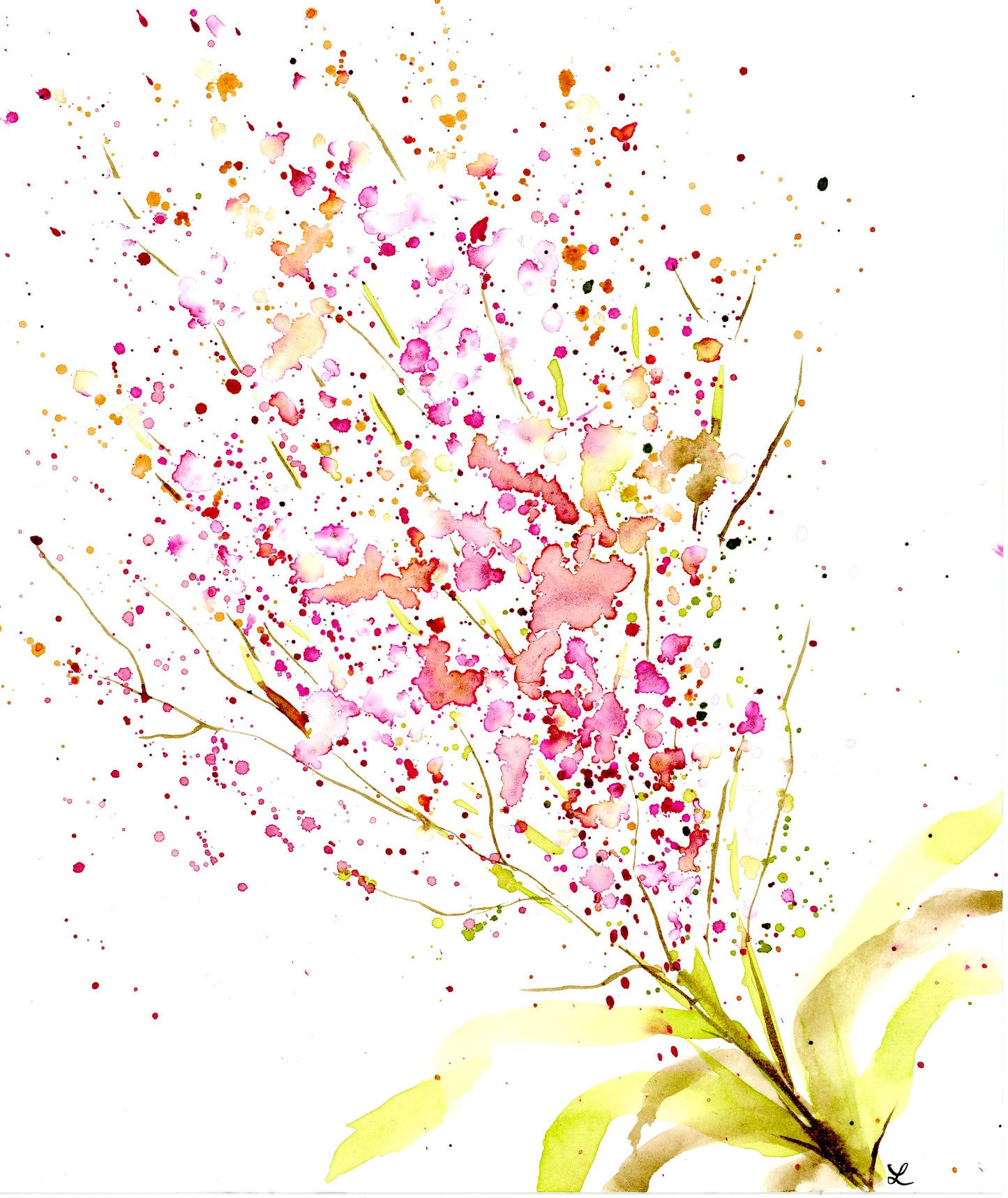 Warm Delicate Blooms Greeting Card