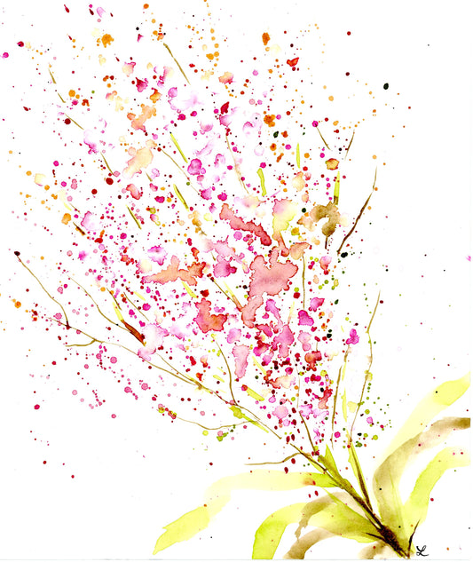 Warm Delicate Blooms Greeting Card